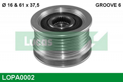 LUCAS ENGINE DRIVE lopa0002 -  Механизм свободного хода генератора